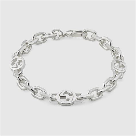 gucci heart bracelet with interlocking g|Gucci interlocking g chain bracelet.